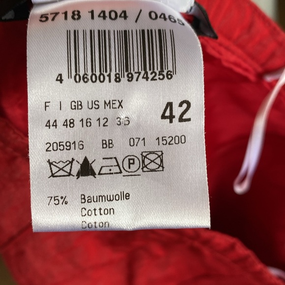 Betty Barclay collection! A-line red skirt! Holiday, party, cocktail! Size 42 - Picture 12 of 15